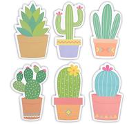 Notas adhesivas de cactus, bloc de notas suculentas (2.75 x 4.5 pulgadas, 6 unidades)