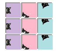 Notas adhesivas de colores, 450 hojas, 76 x 76 mm, autoadhesivas, pequeñas, blocs de notas, notas, recordatorios en cuaderno, planificador, libro codificado por colores