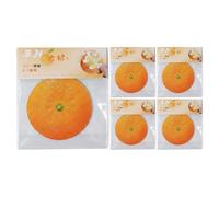 Notas adhesivas de frutas - 30 g, 5 unidades de bloc naranja | 8 cm notas adhesivas con forma de fruta para oficina, escuela, aula, escritorio, universidad, trabajo, hogar, parejas, amigos, estudios
