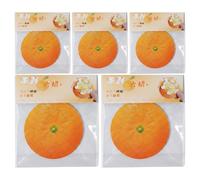 Notas adhesivas de frutas, papel con forma de naranja, bloc de notas adhesivas de 3.1 pulgadas, para parejas, amigos, compañeros de clase, escuela, aula, escritorio, universidad, trabajo, hogar