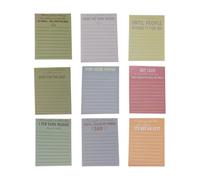 notas adhesivas, exquisitas notas adhesivas, 270 hojas, 9 prácticos juegos de notas adhesivas rectangulares, para accesorios de escritorio, notas adhesivas para escritorio, notas adhesivas