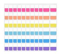 Notas adhesivas, fichas, marcadores de página, pestañas pequeñas, marcadores de libros, colores brillantes, índices de página, etiquetas adhesivas para escribir