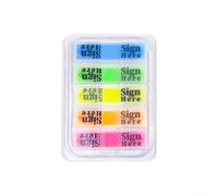 Notas Adhesivas para Estudiantes Oficina Escuela 100 Pcs(styleOne) | Material PVC impermeable, al desgaste, reutilizable, 8 colores vibrantes, larga duración