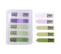 Notas Adhesivas para Estudiantes Oficina Escuela 100 Pcs(styleThree) | Material PVC impermeable, al desgaste, reutilizable, 8 colores vibrantes, larga duración