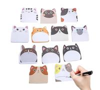Notas adhesivas para gatos, 360 hojas, blocs de notas con patrón de gato, bonitos blocs de notas, para el lugar de trabajo, escritorio, escuela, aula, biblioteca, dormitorio, hogar, cocina