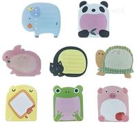 Notas adhesivas Super Sticky NotesZoo Cute Animals - 8 blocs por paquete, 20 hojas por paquete, 8 animales en el interior, 80 mm x 54 mm, moda