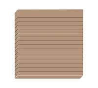 Notas adhesivas transparentes con líneas de 3 x 3 pulgadas en colores vintage, notas autoadhesivas para escuela, oficina y hogar, almohadillas cuadradas grandes para planificación y reuniones