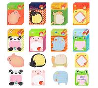 Notas Autoadhesivas 32 Bloc 640 Páginas Notas Adhesivas con 8 Formas de Animales Lindos, Sticky Notes Bonitas Mini Autoadhesivas para Oficina, Hogar, Escuela Regalos de Estudiantes