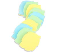 Notas autoadhesivas en forma de hoja - 10 almohadillas 76x76mm Autoadhesivo Post Memo Color mezclado lindo para oficina/hogar/cocina/panadería/venta a granel escolar 1000 hojas en total