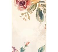 Notas: Cultiva tus pensamientos (Edición Flores de Acuarela): Cuaderno de Dibujo y Notas con Hojas Blancas, Tamaño 6x9 Pulgadas, Tapa Blanda con Acabado Mate Elegante.
