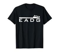 Notas de bajo Mi La Re Sol con mástil de bajo Camiseta