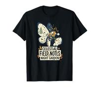Notas de Campo Celestial Luna Moth Art Camiseta