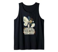 Notas de Campo Celestial Luna Moth Art Camiseta sin Mangas