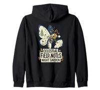Notas de Campo Celestial Luna Moth Art Sudadera con Capucha