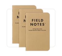 Notas de campo: Kraft 3 -paquete original - Libros de memo de papel simple - Notebooks de bolsillo en blanco 48 Page - 3.5 """" x 5.5 """"
