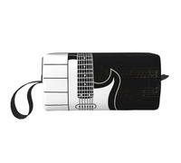 Notas de Guitarra y Pentagrama, Bolsa de Maquillaje Bolsa de cosméticos Bolsa de artículos de tocador de Viaje portátil Bolsa de Maquillaje