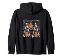 Notas de Pintura del Equipo de Oso - Lindo Arte Musical Sudadera con Capucha