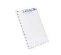 Notas de tamaño estándar de 32 x 22 cm, pizarra con clip de lápiz y escala de medición para documentos