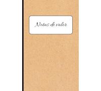 Notas de valor: Cuaderno para ideas importantes y proyectos | 120 páginas con icono creativo | Regalo original de oficina (Colección Minimalista Eco-Kraft)