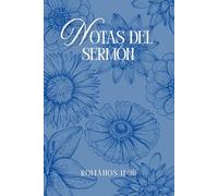 NOTAS DEL SERMÓN: AGENDA DE NOTAS BIBLICAS / DISEÑO AZUL
