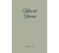 Notas del Sermón:Cuaderno de notas para la iglesia|Versión verde claro: Cuaderno elegante y minimalista para escribir sermones, pasajes biblicos,aplicacione