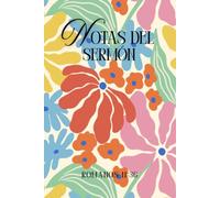 NOTAS DEL SERMON / DISEÑO DE FLORES VARIADO: AGENDA DE NOTAS DEL SERMON