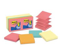 Notas emergentes Post-it R33014YWM originales, paquete econ mico, 3 x 3, amarillo canario/Ciudad del Cabo, 100 hojas