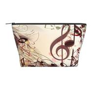Notas Musicales, Bolsa de artículos de tocador Bolsa de Maquillaje Bolsa de cosméticos Bolsa de artículos de tocador de Viaje portátil
