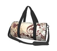 Notas Musicales, Bolsa de Viaje de Gran Capacidad, Bolso Redondo, Bolsa de Viaje Deportiva, Bolsa de Mano, Bolsa de Fitness