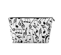 Notas Musicales con Clave, Bolsa de artículos de tocador Bolsa de Maquillaje Bolsa de cosméticos Bolsa de artículos de tocador de Viaje portátil