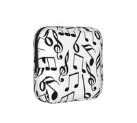 Notas Musicales con Clave,Bolsas para Guardar compresas sanitarias, Bolsas para la menstruación para Mujeres y Adolescentes.