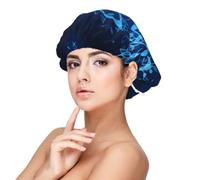 Notas musicales con clave,Gorro de dormir de satén ajustable para adultos, de seda, elástico, para dormir, para mujer