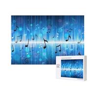 Notas Musicales con Clave,Rompecabezas de Madera de 300 Piezas, Juego Familiar, Rompecabezas para Adultos, Adolescentes, decoración del hogar