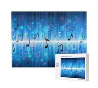Notas Musicales con Clave,Rompecabezas de Madera de 500 Piezas, Juego Familiar, Rompecabezas para Adultos, Adolescentes, decoración del hogar