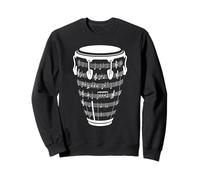 Notas Musicales Conga Tambor Músico Sudadera