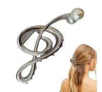 Notas Musicales Cortes De Heir, Notas Musicales Clip Claw, Música Inudual Scort Stripe Heprespins-Metal Chiel Crips, De Música Para Mujeres, Clip Heir Con Perla, Agujas De Pelo De Metal No