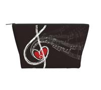 Notas Musicales de Amor, Bolsa de artículos de tocador Bolsa de Maquillaje Bolsa de cosméticos Bolsa de artículos de tocador de Viaje portátil
