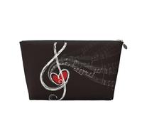 Notas Musicales de Amor, Bolsa de artículos de tocador Bolsa de Maquillaje Bolsa de cosméticos Bolsa de artículos de tocador de Viaje portátil