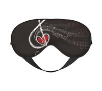 Notas musicales de amor, Cubreojos completos Antifaz bloqueador de luz Antifaz para dormir Antifaz suave con los ojos vendados Noche