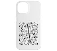 Notas Musicales de Clarinete bajo, músico Carcasa para iPhone 14