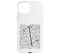 Notas Musicales de Clarinete bajo, músico Carcasa para iPhone 15 Plus