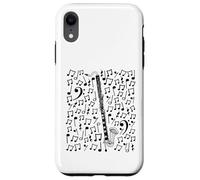 Notas Musicales de Clarinete bajo, músico Carcasa para iPhone XR