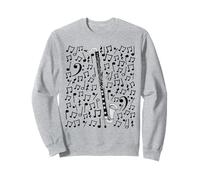 Notas Musicales de Clarinete bajo, músico Sudadera