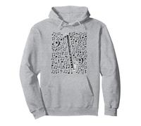 Notas Musicales de Clarinete bajo, músico Sudadera con Capucha