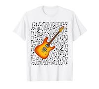 Notas Musicales de Guitarra eléctrica, Guitarrista Camiseta