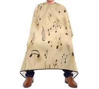 Notas Musicales De Música Vintage Unisex Capas De Corte Peluquería Ligero Capas Cortar Pelo Con Cierre A Gancho Capa De Barbero Para Corte De Pelo Cortes Y Colores Peinado 168X140Cm