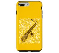 Notas Musicales de saxofón Saxofonista Músico de Jazz Carcasa para iPhone 7 Plus/8 Plus
