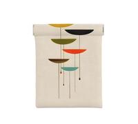 Notas musicales, estampado de piano, monedero, organizador de monedas, soporte de cambio, cartera de viaje pequeña, para monedas, cambio, auriculares, Impresiones modernas de mediados de siglo, One