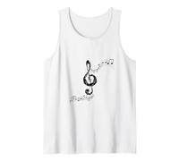 Notas Musicales Música Música Clave de Nota Camiseta sin Mangas