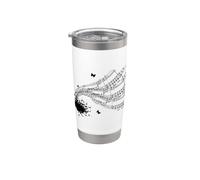 Notas musicales Música Música Clave de nota Vaso térmico de acero inoxidable de doble pared